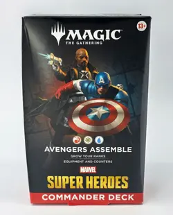 2026 Magic The Gathering Marvel Super Heroes Avengers Commander Deck NEW - Image 1