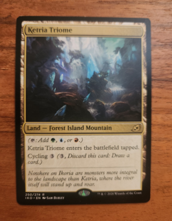 Magic: The Gathering Ketria Triome 250/274 Ikoria Rare Regular Eng 2020 - Image 1