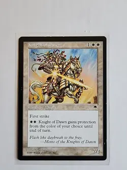 Knight of Dawn - Tempest - MP - MTG Magic - Uncommon - White Creature - Image 1