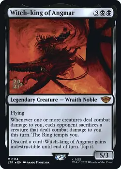 MTG Witch-king of Angmar - Foil - Prerelease Promo, Prerelease & Release Promos, - Image 1