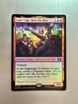 Luke Cage, Hero For Hire - 696 - MTG: Marvel Super Heroes - Rare - FOIL - Image 1