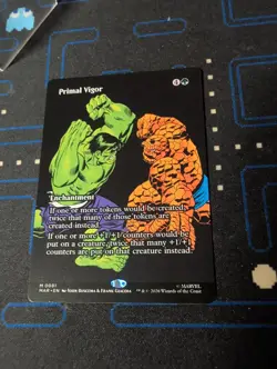 MTG Marvel Super Heroes - Primal Vigor Enchantment Mythic Full Art EN - MAR 0081 - Image 1