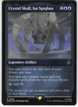 Crystal Skull, Isu Spyglass (Foil Etched) Foil R Universes Beyond: Assassin's Cr - Image 1