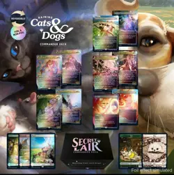 MTG Secret Lair Commander Deck - Raining Cats and Dogs (New and Sealed) - Image 1