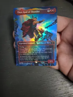 Thor, God of Thunder (Borderless) (0338) Marvel Super Heroes Foil - Image 3
