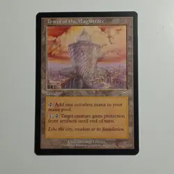 MTG, TOWER OF THE MAGISTRATE, MERCADIAN MASQUES, NM, NEVER BEEN PLAYED - Image 1