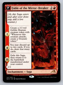 Fable of the Mirror-Breaker 141 Kamigawa: Neon Dynasty MTG NM - Image 1