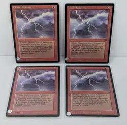 Chain Lightning Lot Of 4 - Magic The Gathering MTG - Legends! - Image 1