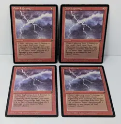 Chain Lightning Lot Of 4 - Magic The Gathering MTG - Legends! - Image 2
