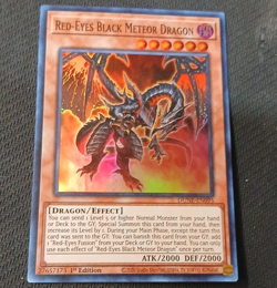 Yu-Gi-Oh! TCG Red-Eyes Black Meteor Dragon DUNE-EN095 1st Ed Foil - Image 1