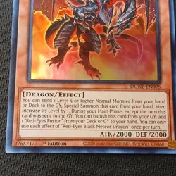 Yu-Gi-Oh! TCG Red-Eyes Black Meteor Dragon DUNE-EN095 1st Ed Foil - Image 4