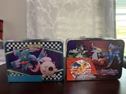 Pokemon Collector Chest - Lunch Box Tin - w/ 6 Booster Packs (Lot of 2) - Image 3