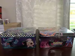 Pokemon Collector Chest - Lunch Box Tin - w/ 6 Booster Packs (Lot of 2) - Image 4