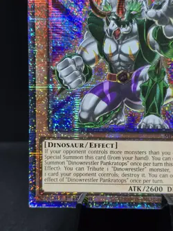 Yu-Gi-Oh! Dinowrestler Pankratops MP24-EN047 Qtr Century Secret Rare 1st Ed NM - Image 5