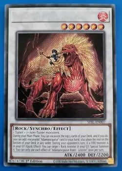 Adamancipator Risen - Leonite SESL-EN007 - Secret Rare - 1st Ed - New - YuGiOh - Image 1