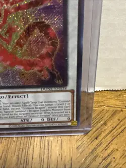 Crimson Dragon DUNE-EN038 Duelist Nexus 1st Edition Secret Rare LP Yu-Gi-Oh - Image 4