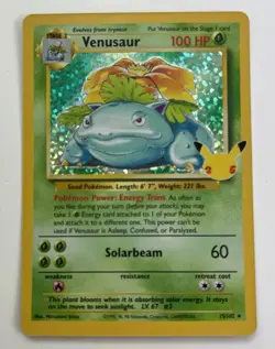 Pokemon TCG Venusaur 15/102 Celebrations 25th Anniversary Holo Rare - Image 1