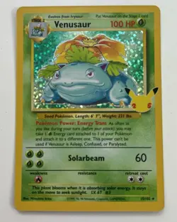 Pokemon TCG Venusaur 15/102 Celebrations 25th Anniversary Holo Rare - Image 2