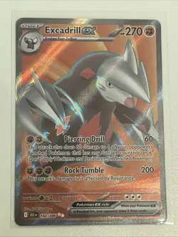 Pokemon TCG Excadrill ex 160/086 Sv Black Bolt Full Art Holo - Image 1