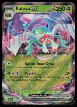 Rabsca ex 025/182 Double Rare Destined Rivals Pokemon Holo Near Mint - Image 1