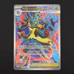 Pokemon TCG Card Mega Lucario ex 160/132 Mega Evolution Ultra Rare - NM - Image 1