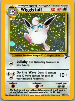 Wigglytuff 19/130 Holo Rare Base Set 2 Pokemon Near Mint - Image 1