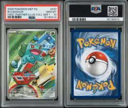 2026 POKEMON FIRST PARTNER ILLUSTRATION COLLECTION PROMO #037 BULBASAUR PSA 10 - Image 3