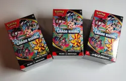 3x Pokemon Mega Evolution Chaos Rising Booster Bundle Sealed 6 Packs Each Lot - Image 1