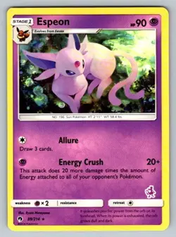 Espeon - 89/214 (Mewtwo Stamped) 089/214 Promo Battle Academy Pokemon - Image 1