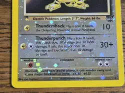 Pokemon Reverse Holo Best Promo Electabuzz #1 (Never Played) Swirl **read** - Image 3