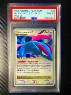 Salamence Lv.X 98/99 Platinum Arceus Holo Pokemon 2009 PSA 8 - Image 1
