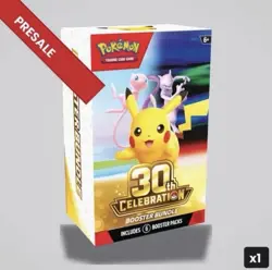 PRESALE 30th Anniversary Pokemon Booster bundle October 2nd - Image 1