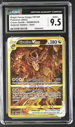 Giratina VSTAR CGC 9.5 Mislabel Gold Crown Zenith GG69/GG70 Pokemon Card Holo - Image 1