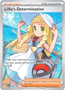 Lillie's Determination #169 Pokemon Mega Evolution (Factory Error / Misprint LP) - Image 1