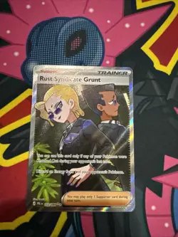 Rust Syndicate Grunt Ultra Rare 112/084 Pokemon PITCH BLACK ENGLISH - Image 1