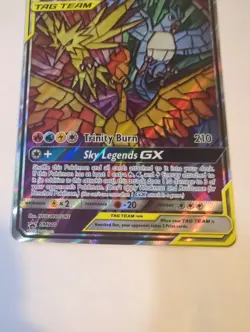 2019 Pokemon Promo - Moltres & Zapdos & Articuno GX SM210 - Image 5