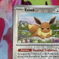 Pokemon Prismatic Evolutions #74/131 Eevee Reverse Holo - Image 2