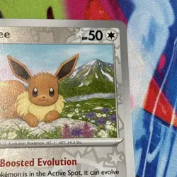 Pokemon Prismatic Evolutions #74/131 Eevee Reverse Holo - Image 3