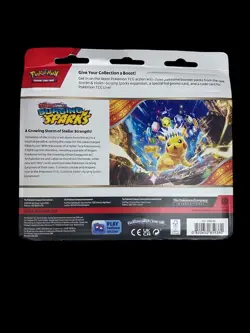 Pokemon Scarlet & Violet: Surging Sparks 3-Pack Booster Blister - Zapdos New - Image 2