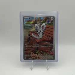 Pokemon TCG Black Bolt Minccino 152/086 IR Illustration Rare NM - Image 1