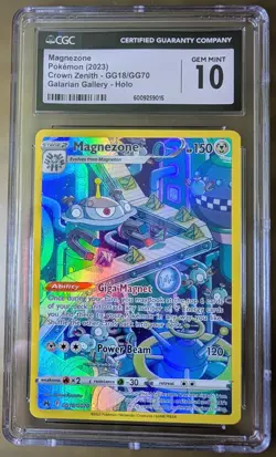 💎CGC 10 Magnezone GG18/GG70 Crown Zenith Galarian Gallery Holo GEM MINT POKEMON - Image 1
