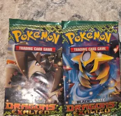 Pokemon Black Two Dragons Exalted Packs Unopened. Factory Sealed - Image 2