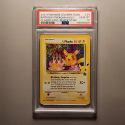2021 Pokemon Celebrations Birthday Pikachu PSA 10 - Image 1