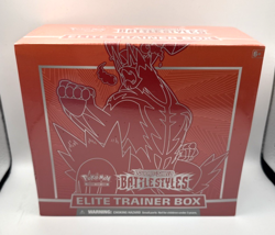 SEALED - Pokemon Sword & Shield Battle Styles Elite Trainer Box ETB RED 820650808357 - Image 1