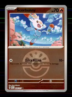 Scorbunny (Friend Ball) 036/217 Common Ascended Heroes Pokemon Reverse Holo NM - Image 1
