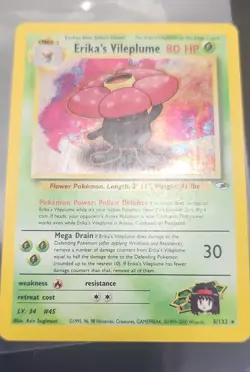 Erika's Vileplume 5/132 Gym Heroes Holo vintage Pokemon - Image 1