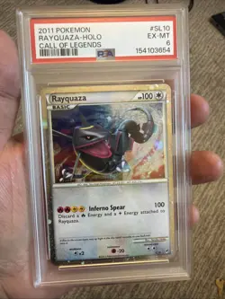 2011 POKEMON CALL OF LEGENDS #SL10 RAYQUAZA-HOLO PSA 6 - Image 1