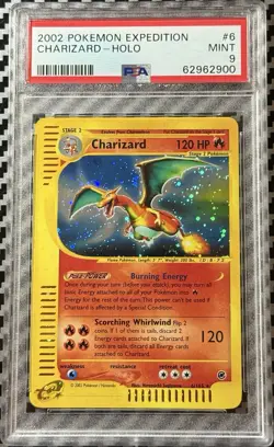 2002 Pokemon Expedition # 6 Charizard Holo PSA 9 Card MINT Rare! Trusted Seller! - Image 1