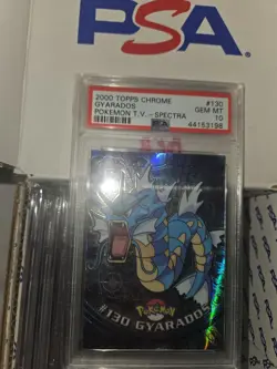 Gyarados Spectra PSA 10 Pokemon Topps Chrome POP 20 - Image 4
