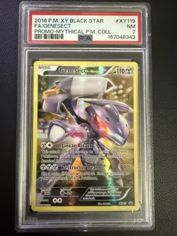 Pokemon TCG Genesect XY119 XY Promo Holo English 2016 PSA 7 110 HP Basic - Image 1